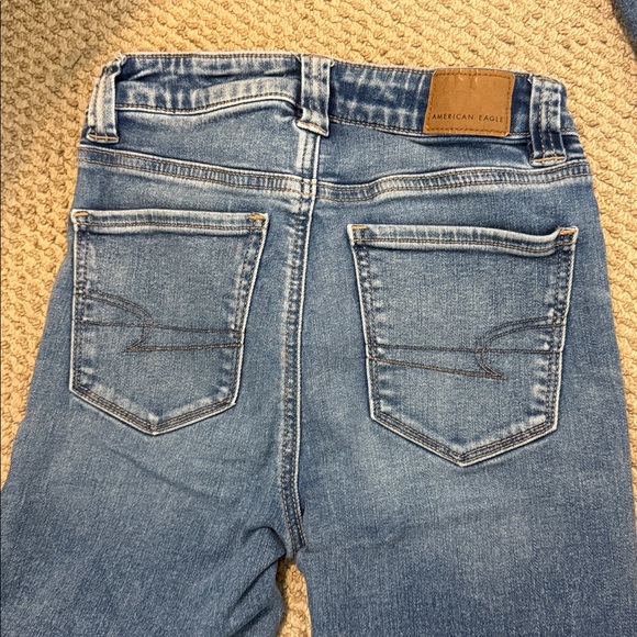 American Eagle Outfitters Wide Leg Blue Denim Jeans - Picture 3 of 3